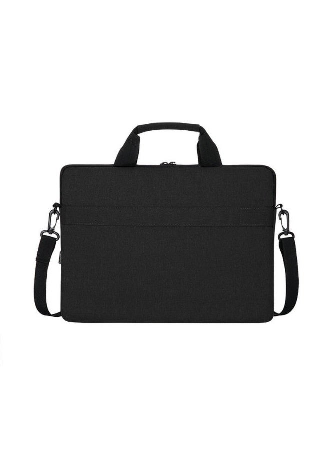 Laptop shoulder bag, 15.6-inch laptop bag with shoulder straps and handle, water-resistant and lightweight computer shoulder bag for travel, work, and office. - Image 2